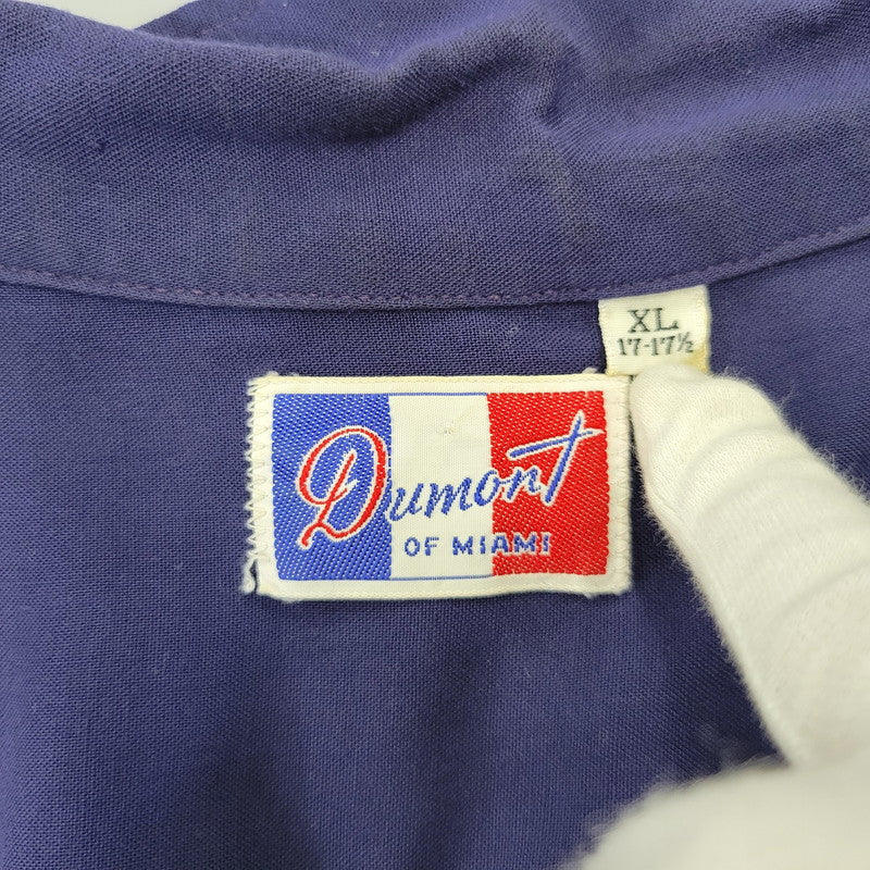 【中古品】【メンズ】 USED REMAKE PULLOVER SHIRT リメイク プルオーバー シャツ 半袖 146-260715-as-06-izu サイズ：XL カラー：ネイビー 万代Net店