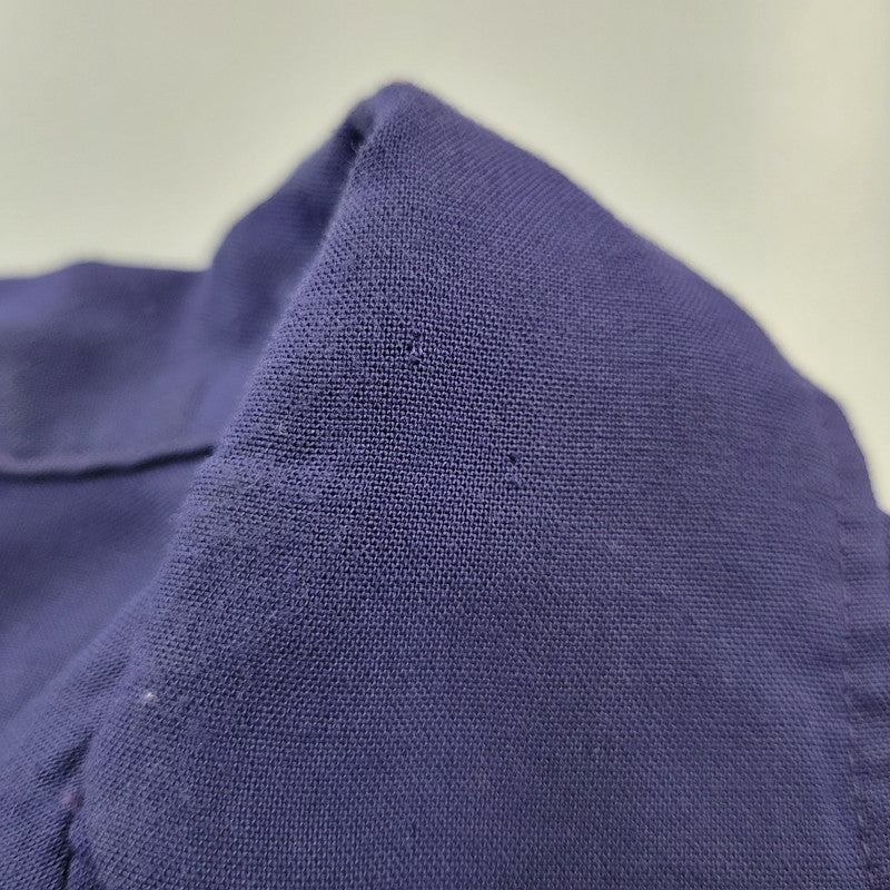 【中古品】【メンズ】 USED REMAKE PULLOVER SHIRT リメイク プルオーバー シャツ 半袖 146-260715-as-06-izu サイズ：XL カラー：ネイビー 万代Net店