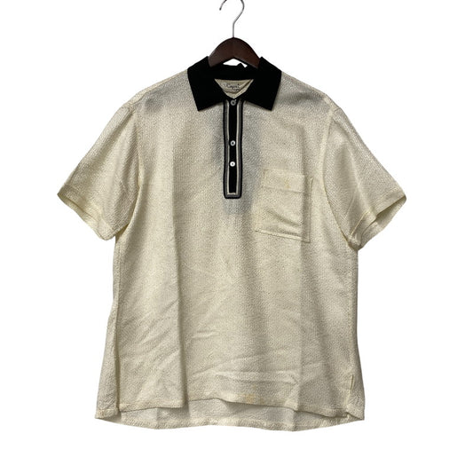 【中古品】【メンズ】 CAPRI CALIFORNIA カプリカルフォルニア SPORTS SHIRT スポーツ シャツ トップス 半袖 146-260710-cs-07-izu サイズ：M カラー：アイボリー×ブラック 万代Net店