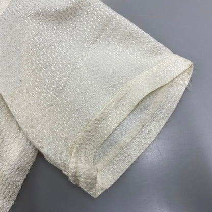 【中古品】【メンズ】 CAPRI CALIFORNIA カプリカルフォルニア SPORTS SHIRT スポーツ シャツ トップス 半袖 146-260710-cs-07-izu サイズ：M カラー：アイボリー×ブラック 万代Net店
