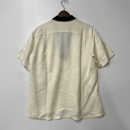 【中古品】【メンズ】 CAPRI CALIFORNIA カプリカルフォルニア SPORTS SHIRT スポーツ シャツ トップス 半袖 146-260710-cs-07-izu サイズ：M カラー：アイボリー×ブラック 万代Net店