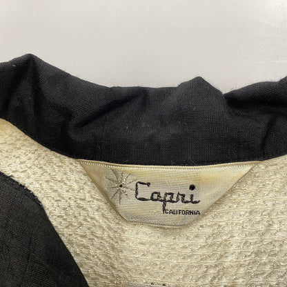 【中古品】【メンズ】 CAPRI CALIFORNIA カプリカルフォルニア SPORTS SHIRT スポーツ シャツ トップス 半袖 146-260710-cs-07-izu サイズ：M カラー：アイボリー×ブラック 万代Net店
