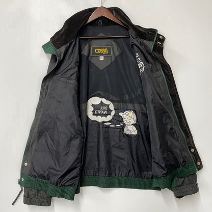 【中古品】【メンズ】 FUCKING AWESOME × HAVE AGOOD TIME × COBRA ファッキンオーサム×ハブアグッドタイム×コブラ 刺繍ロゴ NYLON JACKET ナイロン ジャケット アウター 142-260710-cs-09-izu サイズ：2XL カラー：グリーン×チャコール 万代Net店