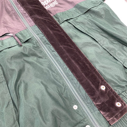 【中古品】【メンズ】 FUCKING AWESOME × HAVE AGOOD TIME × COBRA ファッキンオーサム×ハブアグッドタイム×コブラ 刺繍ロゴ NYLON JACKET ナイロン ジャケット アウター 142-260710-cs-09-izu サイズ：2XL カラー：グリーン×チャコール 万代Net店