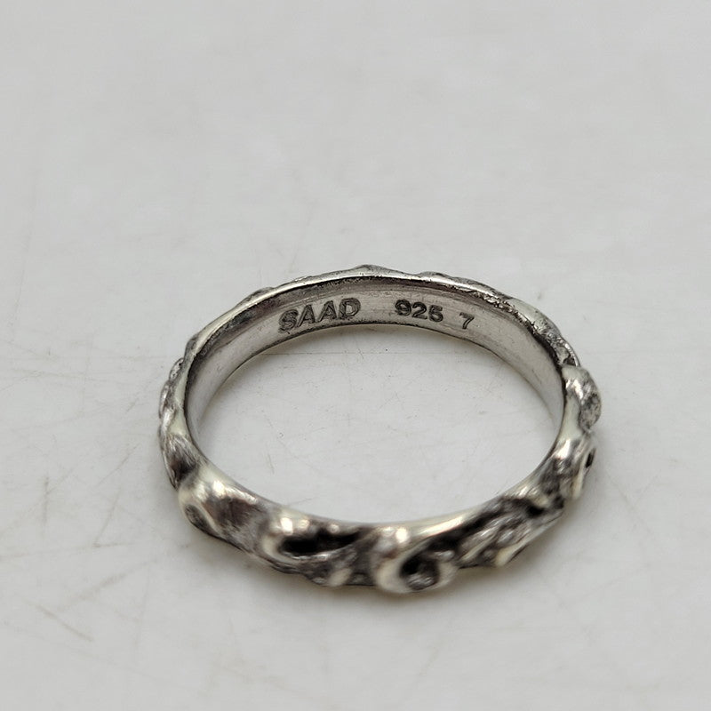 【中古品】【メンズ/レディース】 SAAD サード 925 ARABESQUE RING アラベスク リング 指輪 アクセサリー 191-260715-ya-09-izu サイズ：7号 カラー：シルバー 万代Net店