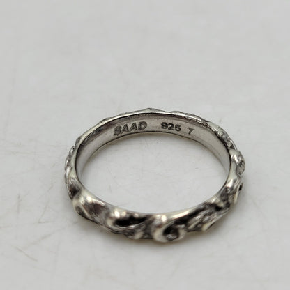【中古品】【メンズ/レディース】 SAAD サード 925 ARABESQUE RING アラベスク リング 指輪 アクセサリー 191-260715-ya-09-izu サイズ：7号 カラー：シルバー 万代Net店