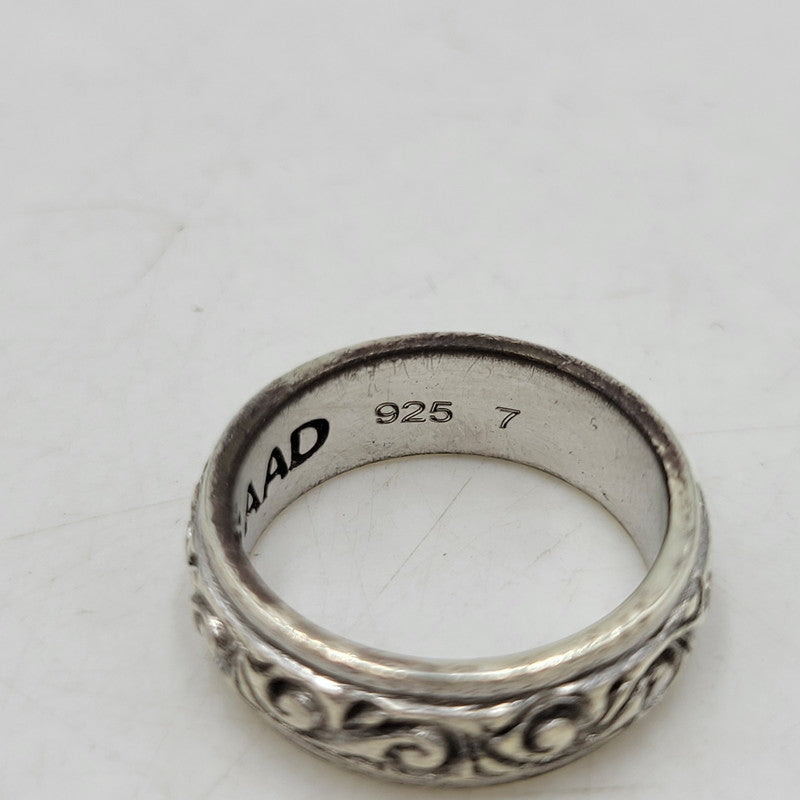 【中古品】【メンズ/レディース】 SAAD サード 925 ARABESQUE RING アラベスク リング 指輪 アクセサリー 191-260715-ya-08-izu サイズ：7号 カラー：シルバー 万代Net店