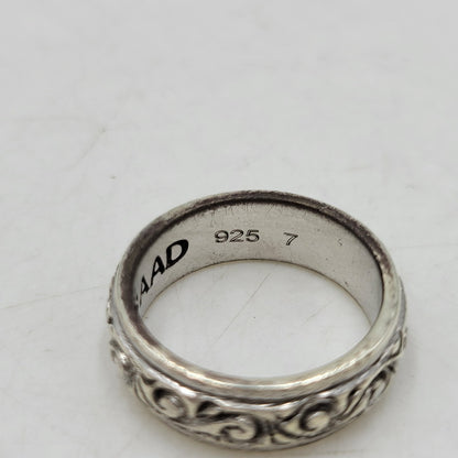 【中古品】【メンズ/レディース】 SAAD サード 925 ARABESQUE RING アラベスク リング 指輪 アクセサリー 191-260715-ya-08-izu サイズ：7号 カラー：シルバー 万代Net店