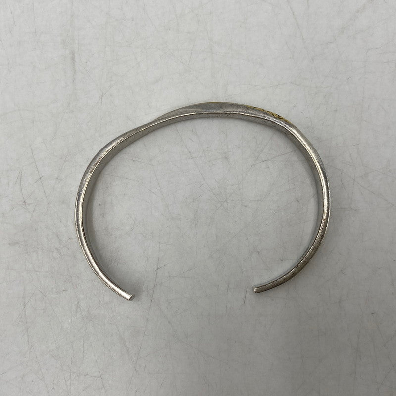 【中古品】【メンズ/レディース】 SAAD サード GOLD PLATE ARABESQUE BANGLE K24GP 925 ゴールドプレート アラベスク バングル アクセサリー 191-260711-as-17-izu カラー：シルバー 万代Net店