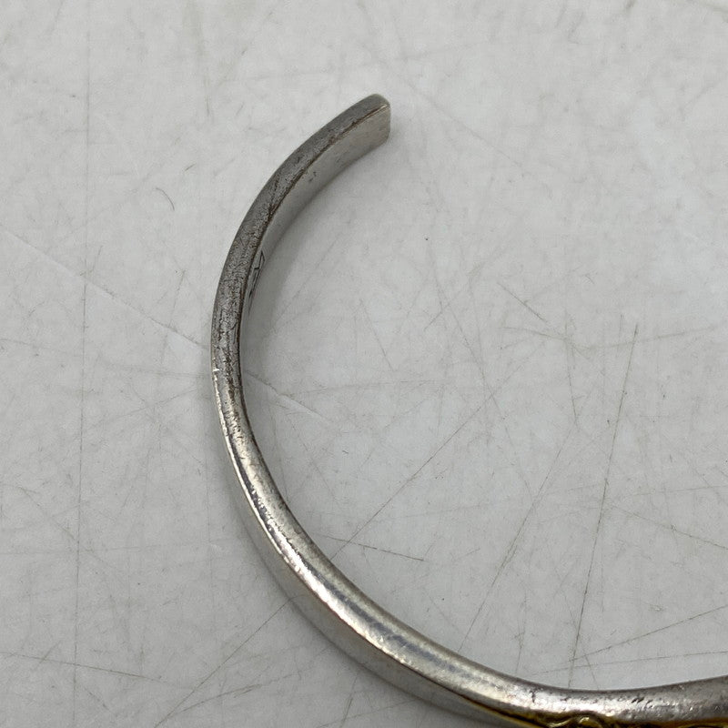 【中古品】【メンズ/レディース】 SAAD サード GOLD PLATE ARABESQUE BANGLE K24GP 925 ゴールドプレート アラベスク バングル アクセサリー 191-260711-as-17-izu カラー：シルバー 万代Net店