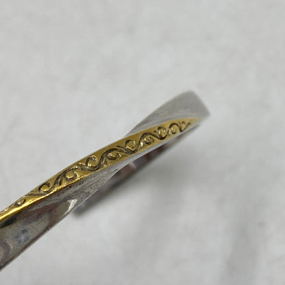 【中古品】【メンズ/レディース】 SAAD サード GOLD PLATE ARABESQUE BANGLE K24GP 925 ゴールドプレート アラベスク バングル アクセサリー 191-260711-as-17-izu カラー：シルバー 万代Net店