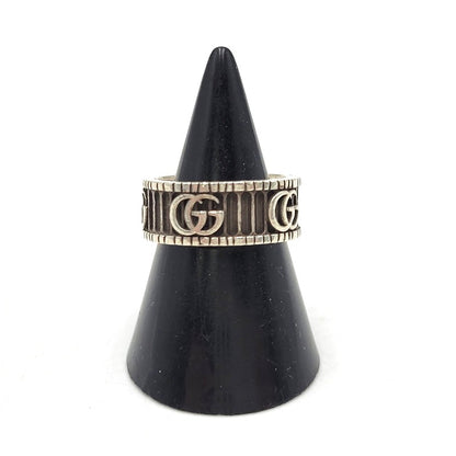 【中古品】【メンズ/レディース】 GUCCI グッチ AG925 ダブル G リング 指輪 アクセサリー 182-260710-ay-11-izu サイズ：10 カラー：シルバー 万代Net店