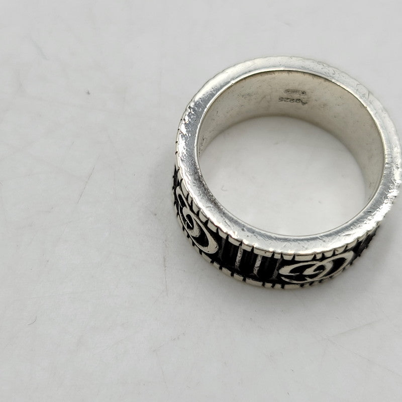 【中古品】【メンズ/レディース】 GUCCI グッチ AG925 ダブル G リング 指輪 アクセサリー 182-260710-ay-11-izu サイズ：10 カラー：シルバー 万代Net店