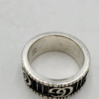 【中古品】【メンズ/レディース】 GUCCI グッチ AG925 ダブル G リング 指輪 アクセサリー 182-260710-ay-11-izu サイズ：10 カラー：シルバー 万代Net店