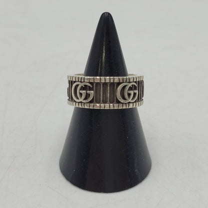 【中古品】【メンズ/レディース】 GUCCI グッチ AG925 ダブル G リング 指輪 アクセサリー 182-260710-ay-11-izu サイズ：10 カラー：シルバー 万代Net店