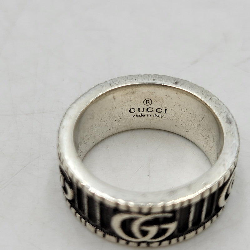 【中古品】【メンズ/レディース】 GUCCI グッチ AG925 ダブル G リング 指輪 アクセサリー 182-260710-ay-11-izu サイズ：10 カラー：シルバー 万代Net店