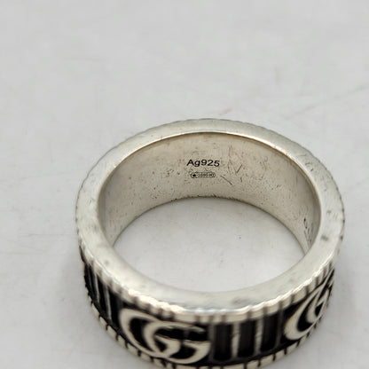 【中古品】【メンズ/レディース】 GUCCI グッチ AG925 ダブル G リング 指輪 アクセサリー 182-260710-ay-11-izu サイズ：10 カラー：シルバー 万代Net店