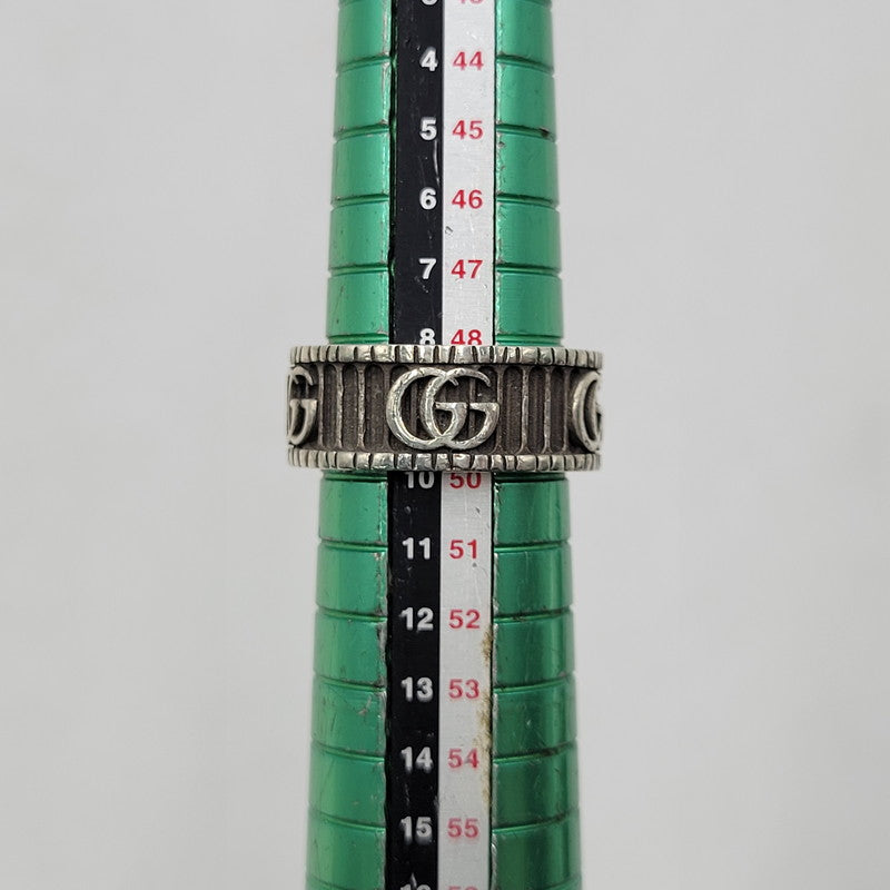【中古品】【メンズ/レディース】 GUCCI グッチ AG925 ダブル G リング 指輪 アクセサリー 182-260710-ay-11-izu サイズ：10 カラー：シルバー 万代Net店