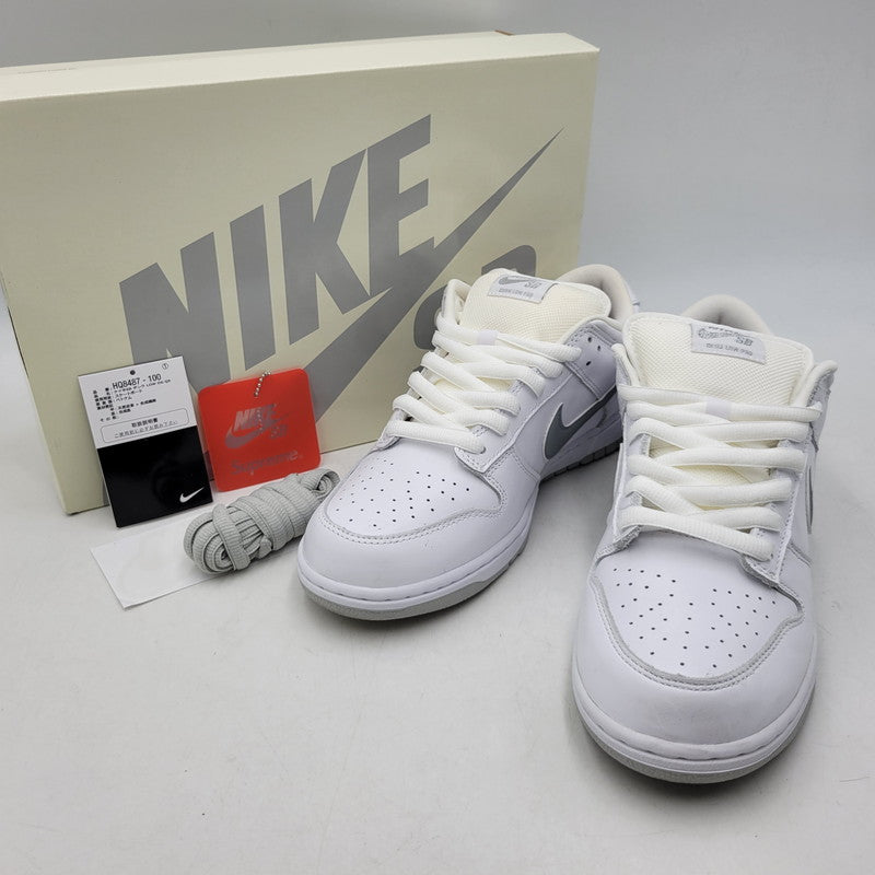 【中古品】【メンズ】 NIKE SB ナイキエスビー × SUPREME シュプリーム DUNK LOW OG QS HQ8487-100 ダンク ロー コラボ スニーカー シューズ 靴 160-260710-ay-03-izu サイズ：27.5cm カラー：WHITE/METALLIC SILVER-WHITE 万代Net店