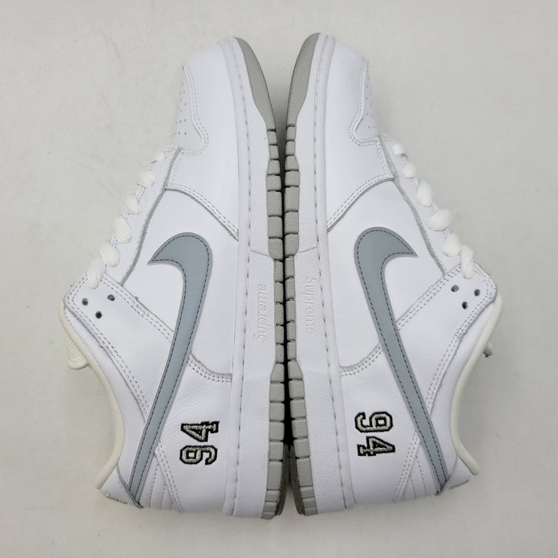 【中古品】【メンズ】 NIKE SB ナイキエスビー × SUPREME シュプリーム DUNK LOW OG QS HQ8487-100 ダンク ロー コラボ スニーカー シューズ 靴 160-260710-ay-03-izu サイズ：27.5cm カラー：WHITE/METALLIC SILVER-WHITE 万代Net店