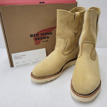 【中古品】【メンズ/レディース】 RED WING レッドウィング 8168 9-INCH PECOS BOOTS 9インチ ペコス ブーツ USA製 25年製 シューズ 靴 164-260710-ay-14-izu サイズ：26cm カラー：ベージュ 万代Net店