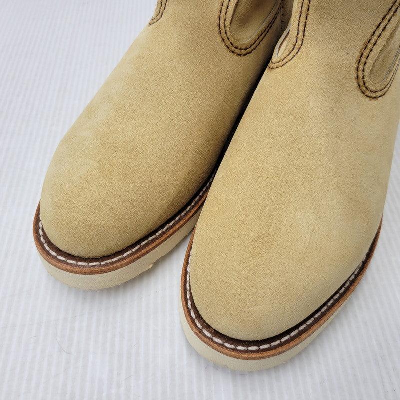 【中古品】【メンズ/レディース】 RED WING レッドウィング 8168 9-INCH PECOS BOOTS 9インチ ペコス ブーツ USA製 25年製 シューズ 靴 164-260710-ay-14-izu サイズ：26cm カラー：ベージュ 万代Net店
