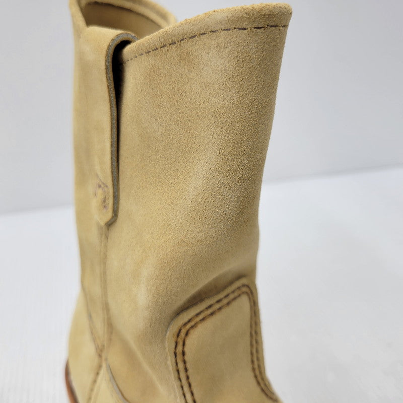 【中古品】【メンズ/レディース】 RED WING レッドウィング 8168 9-INCH PECOS BOOTS 9インチ ペコス ブーツ USA製 25年製 シューズ 靴 164-260710-ay-14-izu サイズ：26cm カラー：ベージュ 万代Net店