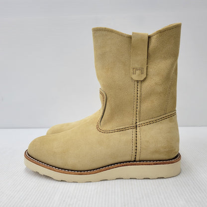 【中古品】【メンズ/レディース】 RED WING レッドウィング 8168 9-INCH PECOS BOOTS 9インチ ペコス ブーツ USA製 25年製 シューズ 靴 164-260710-ay-14-izu サイズ：26cm カラー：ベージュ 万代Net店