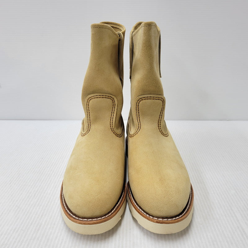 【中古品】【メンズ/レディース】 RED WING レッドウィング 8168 9-INCH PECOS BOOTS 9インチ ペコス ブーツ USA製 25年製 シューズ 靴 164-260710-ay-14-izu サイズ：26cm カラー：ベージュ 万代Net店