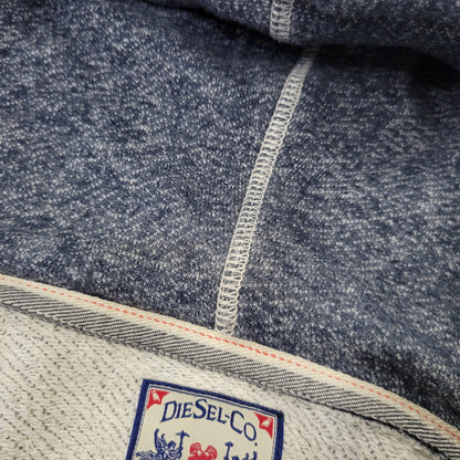 【中古品】【メンズ】 DIESEL ディーゼル DOUBLE RIDERS SWEAT HOODIE ダブルライダース スウェット フーディー パーカー 141-260720-as-08-izu サイズ：M カラー：ブルー系 万代Net店
