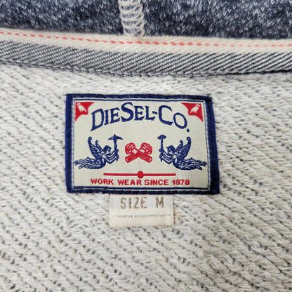 【中古品】【メンズ】 DIESEL ディーゼル DOUBLE RIDERS SWEAT HOODIE ダブルライダース スウェット フーディー パーカー 141-260720-as-08-izu サイズ：M カラー：ブルー系 万代Net店
