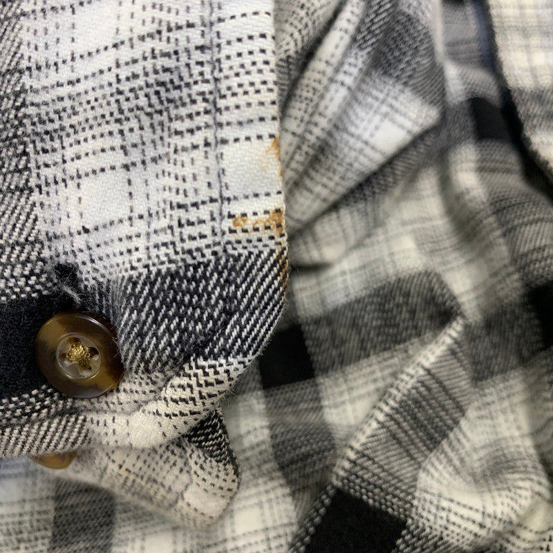 【中古品】【メンズ】 CARHARTT カーハート 104448120 RELAXED FIT FLANNEL SHIRT リラックスド フィット フランネル シャツ トップス 長袖 146-260730-cs-18-izu サイズ：XL カラー：ブラック×ホワイト 万代Net店