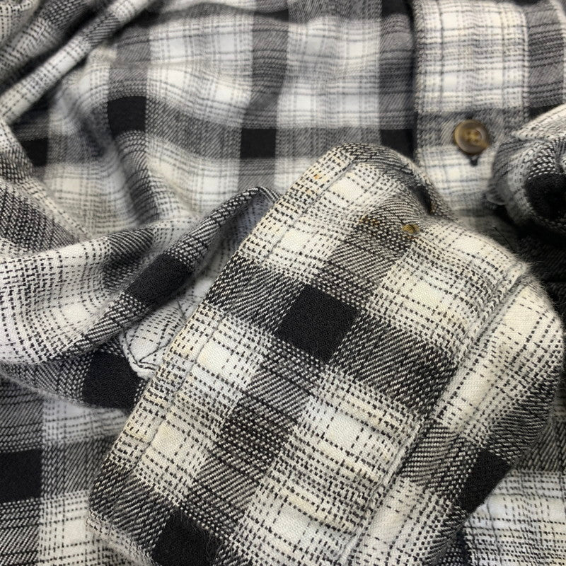 【中古品】【メンズ】 CARHARTT カーハート 104448120 RELAXED FIT FLANNEL SHIRT リラックスド フィット フランネル シャツ トップス 長袖 146-260730-cs-18-izu サイズ：XL カラー：ブラック×ホワイト 万代Net店
