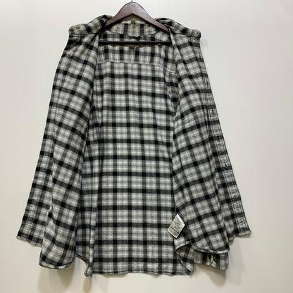 【中古品】【メンズ】 CARHARTT カーハート 104448120 RELAXED FIT FLANNEL SHIRT リラックスド フィット フランネル シャツ トップス 長袖 146-260730-cs-18-izu サイズ：XL カラー：ブラック×ホワイト 万代Net店