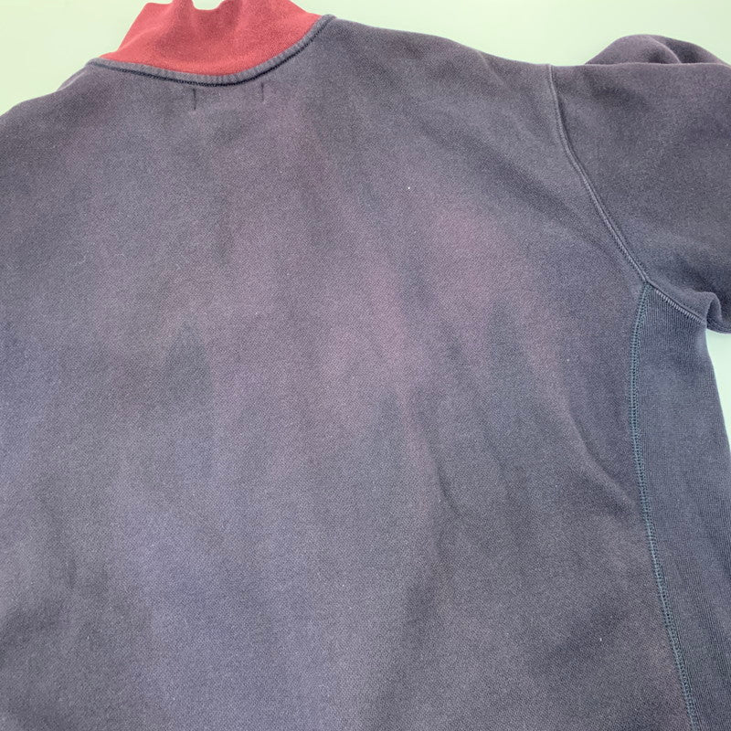 【中古品】【メンズ】 POLO RALPH LAUREN ポロ・ラルフローレン HALFZIP SWEAT SHIRT ハーフジップ スウェットシャツ トレーナー トップス 146-260716-kh-13-izu サイズ：XXL カラー：ネイビー×レッド 万代Net店
