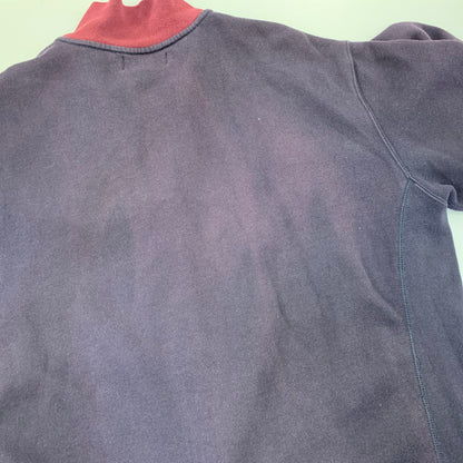 【中古品】【メンズ】 POLO RALPH LAUREN ポロ・ラルフローレン HALFZIP SWEAT SHIRT ハーフジップ スウェットシャツ トレーナー トップス 146-260716-kh-13-izu サイズ：XXL カラー：ネイビー×レッド 万代Net店