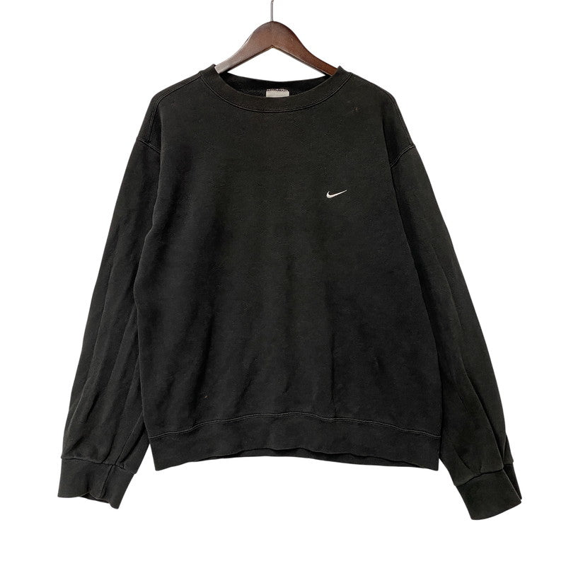 【現状渡し品】【メンズ】 NIKE ナイキ USA製 SWEAT SHIRT スウェット シャツ トップス 長袖 146-260710-cs-05-izu サイズ：M カラー：ブラック 万代Net店