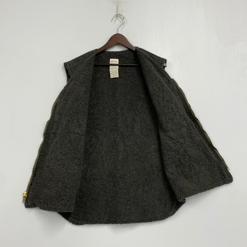 【中古品】【メンズ】 CARHARTT カーハート V13MOS 01年製 USA製 BOA LINER DUCK VEST ボア ライナー ダック ベスト アウター 146-260712-ya-03-izu サイズ：XL カラー：モスグリーン 万代Net店