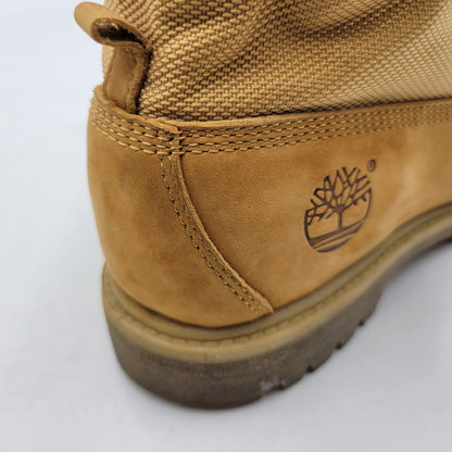 【中古品】【メンズ】 Timberland ティンバーランド ROLL TOP LACEUP BOOTS 6207R ロール トップ レースアップ ブーツ シューズ 靴 164-260715-as-20-izu サイズ：8W カラー：ベージュ系 万代Net店