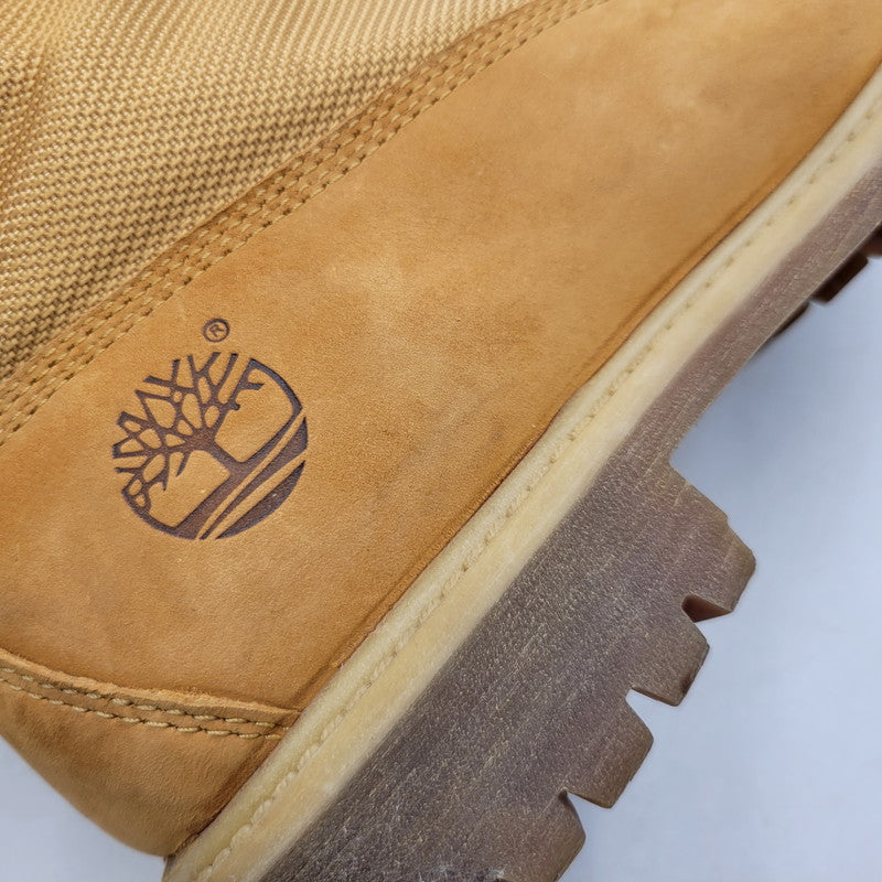 【中古品】【メンズ】 Timberland ティンバーランド ROLL TOP LACEUP BOOTS 6207R ロール トップ レースアップ ブーツ シューズ 靴 164-260715-as-20-izu サイズ：8W カラー：ベージュ系 万代Net店