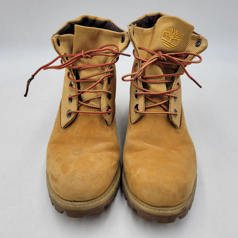 【中古品】【メンズ】 Timberland ティンバーランド ROLL TOP LACEUP BOOTS 6207R ロール トップ レースアップ ブーツ シューズ 靴 164-260715-as-20-izu サイズ：8W カラー：ベージュ系 万代Net店