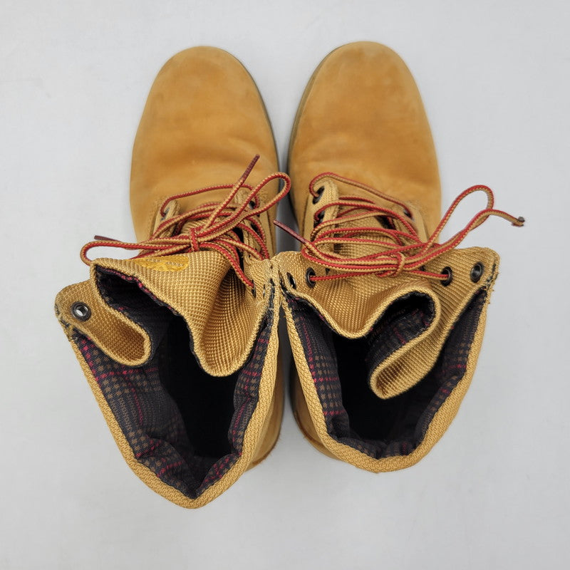 【中古品】【メンズ】 Timberland ティンバーランド ROLL TOP LACEUP BOOTS 6207R ロール トップ レースアップ ブーツ シューズ 靴 164-260715-as-20-izu サイズ：8W カラー：ベージュ系 万代Net店