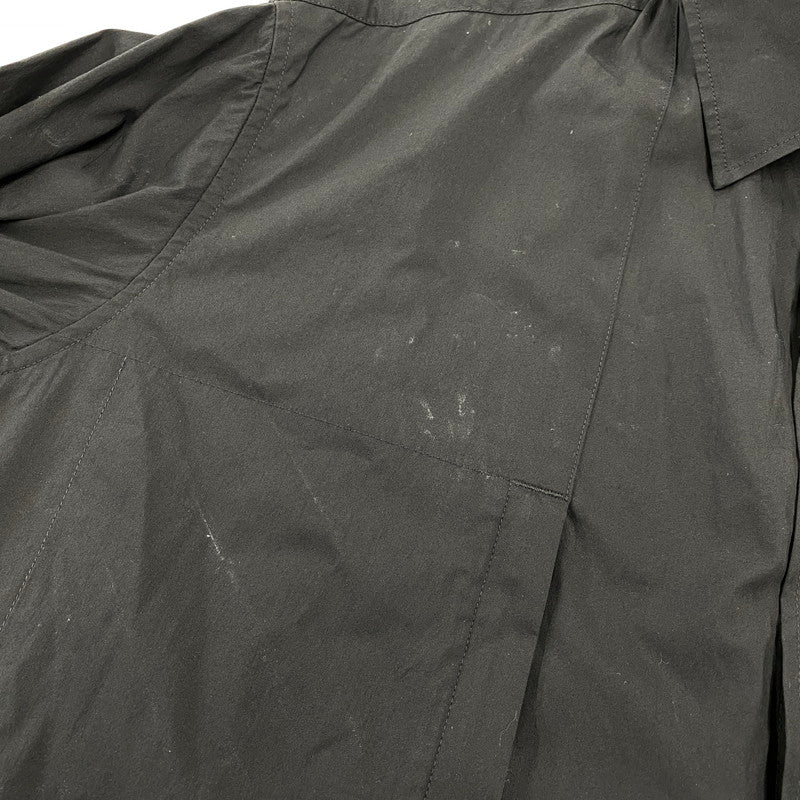 【中古品】【メンズ】 Y-3 ワイスリー LAYERED COTTON SHIRT レイヤード コットン シャツ トップス 長袖 140-260710-cs-08-izu サイズ：L カラー：ブラック 万代Net店