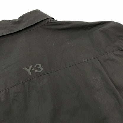 【中古品】【メンズ】 Y-3 ワイスリー LAYERED COTTON SHIRT レイヤード コットン シャツ トップス 長袖 140-260710-cs-08-izu サイズ：L カラー：ブラック 万代Net店