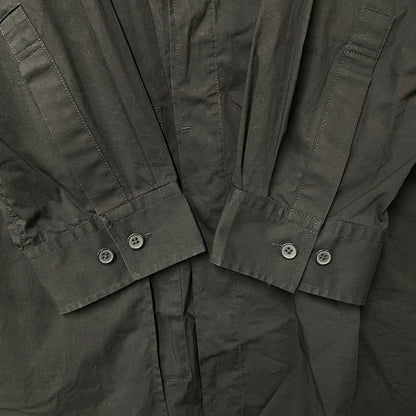 【中古品】【メンズ】 Y-3 ワイスリー LAYERED COTTON SHIRT レイヤード コットン シャツ トップス 長袖 140-260710-cs-08-izu サイズ：L カラー：ブラック 万代Net店