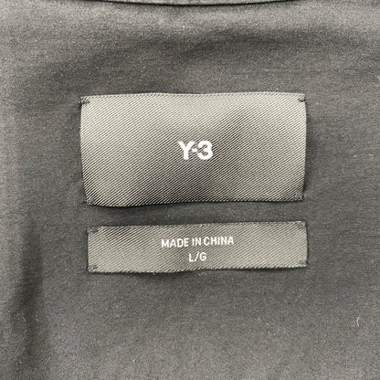【中古品】【メンズ】 Y-3 ワイスリー LAYERED COTTON SHIRT レイヤード コットン シャツ トップス 長袖 140-260710-cs-08-izu サイズ：L カラー：ブラック 万代Net店