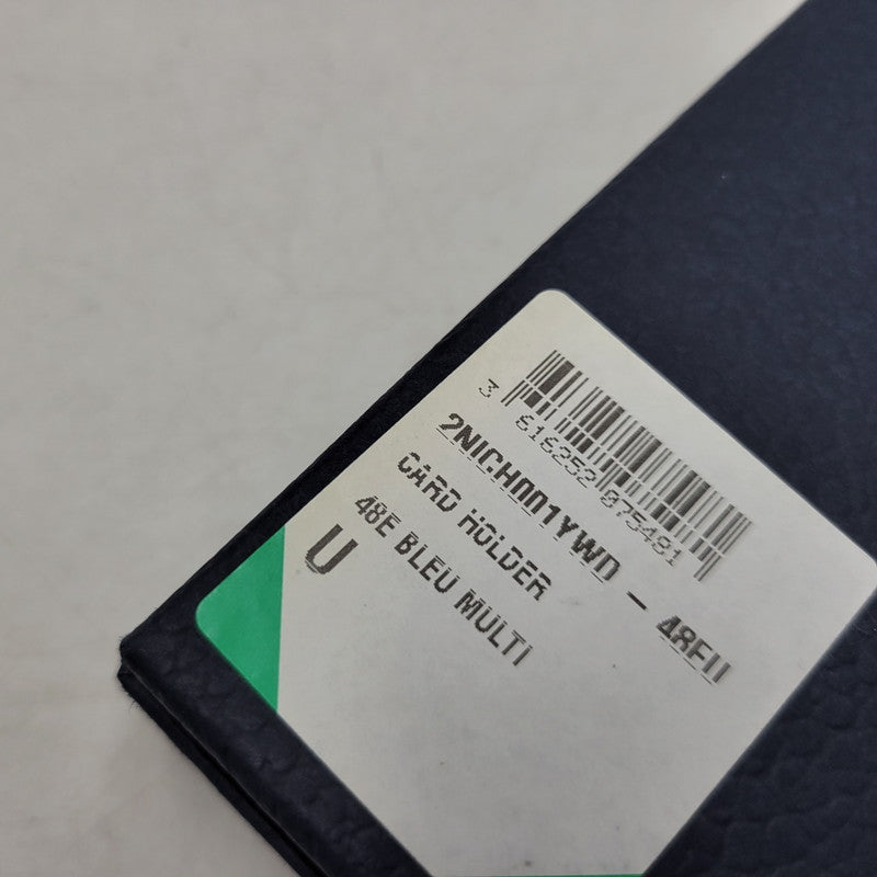 【中古美品】【メンズ/レディース】 Christian Dior クリスチャンディオール × AIR JORDAN エアジョーダン AIR DIOR WINGS CARD CASE 2NICH001YWD エアディオール カードケース レザー コラボ 小物 服飾雑貨 183-260710-ay-06-izu カラー：ネイビー 万代Net店