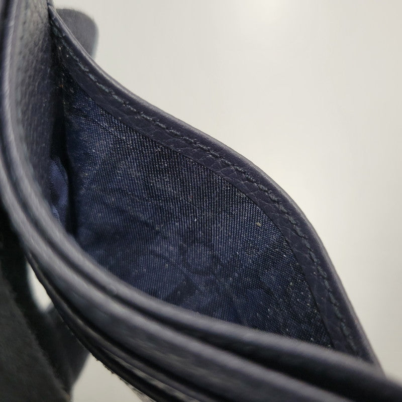 【中古美品】【メンズ/レディース】 Christian Dior クリスチャンディオール × AIR JORDAN エアジョーダン AIR DIOR WINGS CARD CASE 2NICH001YWD エアディオール カードケース レザー コラボ 小物 服飾雑貨 183-260710-ay-06-izu カラー：ネイビー 万代Net店