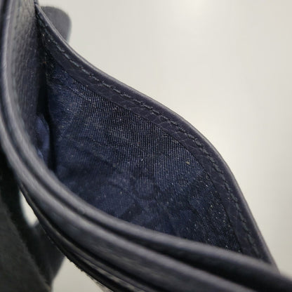 【中古美品】【メンズ/レディース】 Christian Dior クリスチャンディオール × AIR JORDAN エアジョーダン AIR DIOR WINGS CARD CASE 2NICH001YWD エアディオール カードケース レザー コラボ 小物 服飾雑貨 183-260710-ay-06-izu カラー：ネイビー 万代Net店