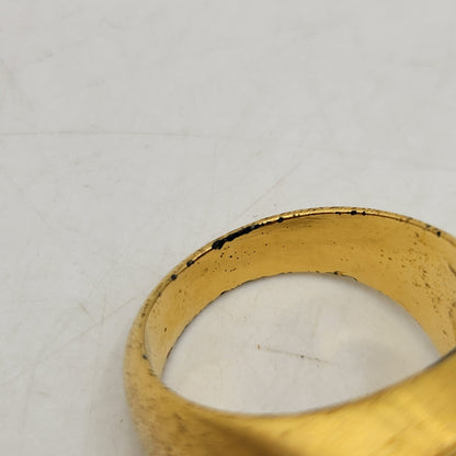 【中古品】【メンズ/レディース】 VERSACE ヴェルサーチ MEDUSA MOTIF RING メデューサ モチーフ リング イタリア製 指輪 アクセサリー 192-260710-ay-10-izu カラー：ゴールド 万代Net店